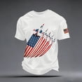 thumbnail image 2 of FUZHIQ 250 Anniversary Usa Shirt Mens American Flag Print Cotton Blend 4th Of July Shirt Minimalist 250 Years Birthday Patriotic Tops, 2 of 4