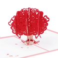 thumbnail image 4 of Tarjeta romántica emergente KAIYANG 3D árbol de corazones rojos, 4 of 5