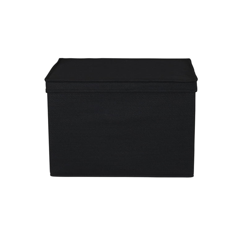 Black canvas storage sale boxes