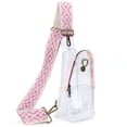 thumbnail image 2 of Sac Banane Transparent en PVC Sac Banane de Hanche Clair Sac à Main pour Dames Sac à Main (Rose), 2 of 10