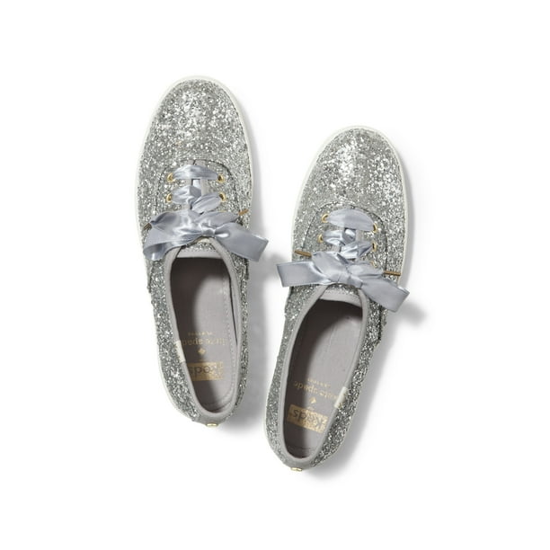 Keds Women s Champion Glitter Kate Spade Sneakers in Silver 6 US