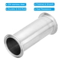 thumbnail image 3 of Uxcell OD Tri Clamps Tube, Spool Tube with Clamp Ends Stainless Steel Exhaust Pipe 1 pack Pipe OD=51, Ferrule OD=64, L=100mm, 3 of 6