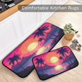 thumbnail image 5 of Coolnut Sunset Tree Anti Fatigue Mats for Kitchen Floor,Set of 2 Non Skid Washable Waterproof Anti Kitchen Floor Mats for Kitchen Office Laundry Room Bathroom (19"x27"+19"x47") Home Decor, 5 of 7