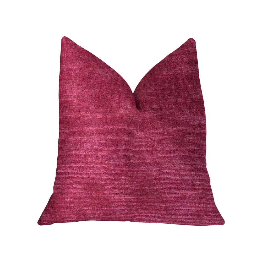 Fuschia Pink Luxury Throw Pillow 12in x 20in
