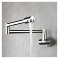 thumbnail image 1 of Brass Kitchen Faucet Tap Wall Mount Single Cold Single Hole Mixer Rotate Fold Faucet Chrome ,Easy to Install, 1 of 6