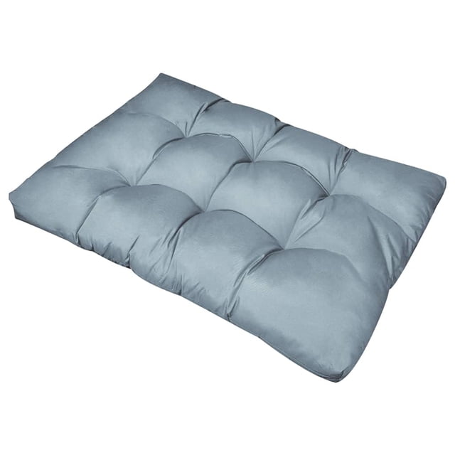 Cojín para palets VidaXL, tela para exteriores, 120 x 80 x 12 cm, color gris