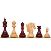 Bucephalus Staunton Chess Set with Padauk & Boxwood Pieces - 4.5 King