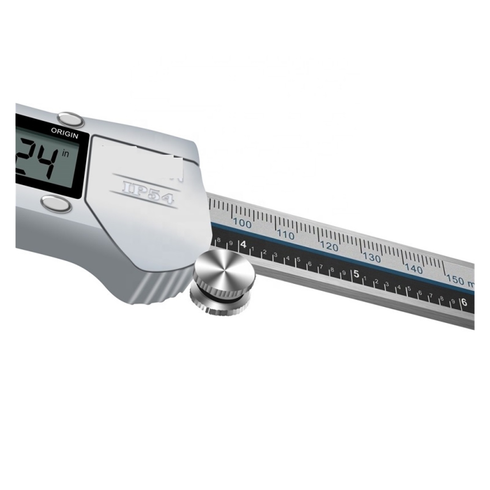 0-150mm 6" Stainless Steel Electronic Digital Caliper IP54 Waterproof Metric Vernier Measurement Tool With LCD Screen