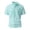 Cyan, variant on New Men's Business Casual Solid Color Short Sleeved Shirt for Summer Fashion No Ironing Comfortable and Versatile Top