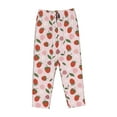 thumbnail image 4 of Naloa Floral Strawberr Print Women’s Ultra-Soft Comfy Pajama Lounge Pants with Pockets & Drawstring, 4 of 8