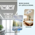 thumbnail image 6 of 1 Pack Black and Fluorescent Light Covers for Ceiling Lights White Frame Butterfly Sun Moon Magnetic Ceiling Light Covers Overhead Light Filters for Office Classroom Home, 6 of 9