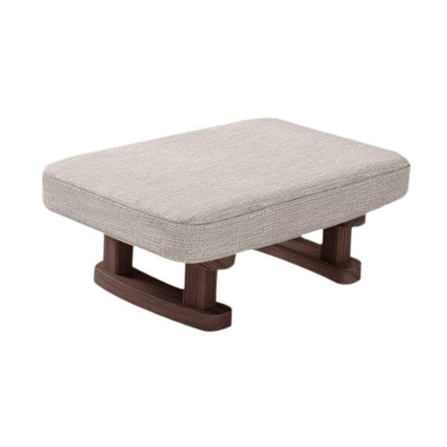 tamizeot Compact Rectangle Footstool Comfortable Multiuse Ottoman Small Living Room Or Bedroom Spaces Footstool Or Storage Bench. Plain Color 41x30x18cm