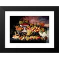 thumbnail image 2 of Severin Roesen 18x14 Black Modern Framed Museum Art Print Titled - Fruit Still Life in a Landscape (circa 1862-1872), 2 of 5