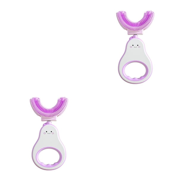 Guardurnaity Cepillos de de silicona en forma de U de 2 a 6 años, cepillos de limpieza de extraíbles, suministro de salud para el cuidado de Type1 NO1 Guardurnaity CBP192038