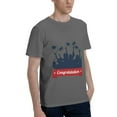 thumbnail image 2 of Bingfone Congratulation Graduate Men'S Loose Fit Short-Sleeve Pocket T-Shirt, 2 of 7