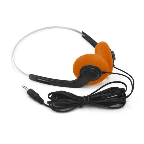 Retro Over-Ear Headphones, Wired Stereo Lightweight Vintage Headset with 3.5mm Plug, Portable On-Ear Earphones for Travel