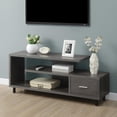 thumbnail image 2 of Pemberly Row Modern Wood TV Stand for TVs up to 60" in Weathered Gray, 2 of 7