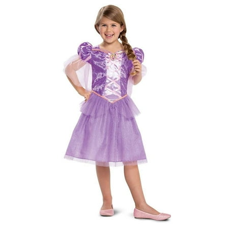 Girls Princess Rapunzel Tangled Dress Halloween Costume (XS 3T/4T ...