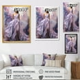 thumbnail image 4 of Designart "Purple Ethereal Elegance Runway II" Fashion Framed Wall Art - Glam Purple Fashion Entryway Framed Wall Art, 4 of 6