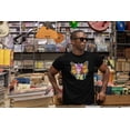 thumbnail image 2 of Old Glory Mens Rainbow Butterfly Unicorn Kitten Short Sleeve Graphic T Shirt, 2 of 6