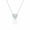 White Gold Plated, variant on Aone Jewelry 3 Ct Heart Shape Moissanite Solitaire Pendant Necklace for Women, EF-VS1 Clarity, 14K Gold Over 925 Sterling Silver with Silver Cable Chain, Rose, White & Yellow Gold