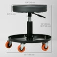 thumbnail image 3 of HOMCOM Tabouret d'Atelier avec Hauteur Réglable Pneumatique, Pivotement à 360 Degrés, 3 of 10