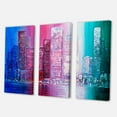 thumbnail image 3 of Designart ' Abstract Style Cityscape Panorama Skyscrapers II ' Modern Canvas Wall Art Print, 3 of 3