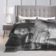 thumbnail image 4 of Brendan Fraser Blanket Super Soft Lightweight Fleece Thermal Blanket All Season for Bed Couch Living Room Air Conditioning Blanket, 4 of 7