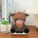 thumbnail image 5 of Cute Cow Figurine Wooden Ornament Gifts For Parties Office Desktop Centerpieces, 5 of 5