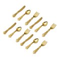 thumbnail image 4 of 4 Sets Miniatures Tablewares Mini Fork Spoon Knives Kindergarten Preschooler Play Props, 4 of 7