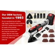 Eastvolt 20V Cordless Oscillating Tool Kit, 6 Variable Speed Oscillating Multi-Tool, Battery Powered Oscillating Multitool for Scraping, Grinding, Sanding, Cutting