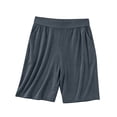 thumbnail image 5 of Juesizh Womens Plus Size Pajama Shorts Elastic Waist Bermuda Shorts Casual Comfy Solid Color Loungewear Sleep Pants, S-5XL, 5 of 8