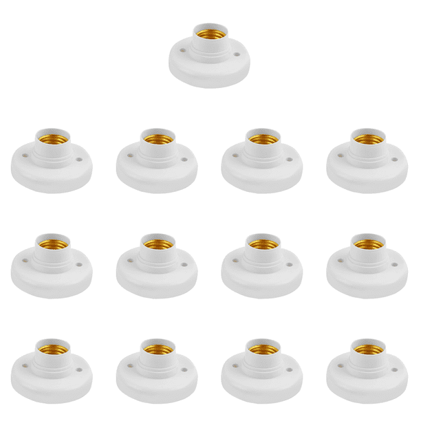 Soporte 220V E27 Lámpara Corredor Corredor Inicio Corredor Bolpe de bombilla Base Base Blanca