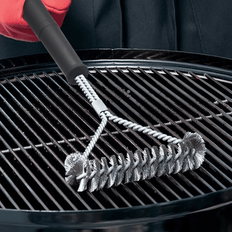 .com: Etens Safe Grill Brush and Scraper Bristle Free - Stainless  Steel BBQ No Wire Cleaning Brush for Gas Porcelain Weber Grill, Best Wireless  Grill Brush Grate Cleaner for Outdoor – Barbecue