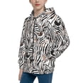 thumbnail image 2 of Pofeuu Leopard And Zebra Print Teenage Zipper Hoodie Sweatshirts Hooded Casual Jackets With Pocket For Boys Girls-Medium, 2 of 6