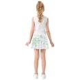 thumbnail image 4 of Girls' Skorts Elastic Waist Skorts with Inner Shorts Athletic Workout Shorts Skirts Mint Green Rabbits X-Small, 4 of 9