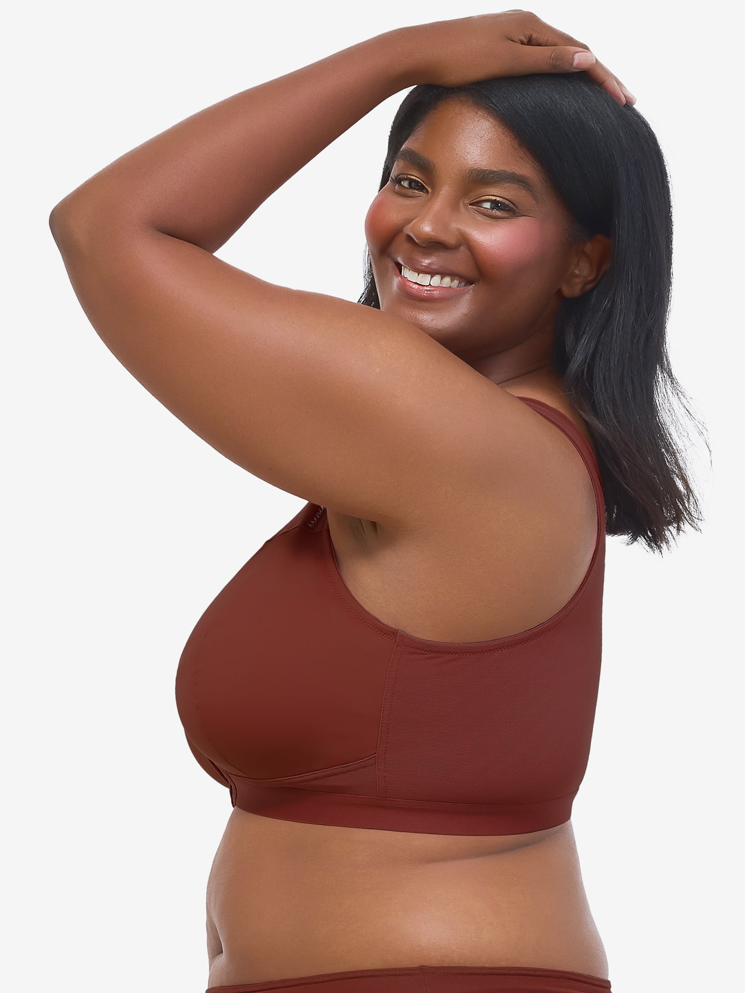 Leading Lady, The Harper, Wireless Bra, Front Close, Breathable Mesh Back, Full Coverage, Soft Support, Ultra Lightweight (Women's & Women's Plus)