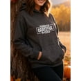 thumbnail image 4 of Happy Holiday Thanksgiving Hoodie for Men Women, Funny Turkey Graphic Pullover Hooded Sweatshirt, Cozy Cotton Poly Blend, Holiday Fall Outfit, 4 of 5