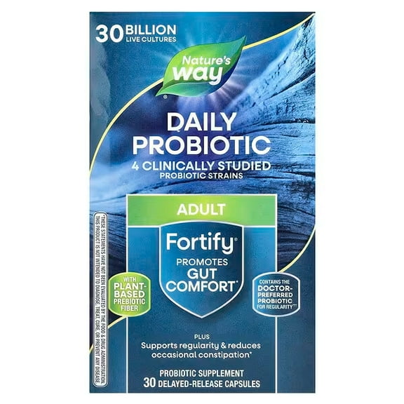 Nature's Way Adult Fortify Daily Probiotic - 30 Vegan Capsules