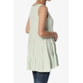 thumbnail image 4 of TheMoogan Women's S~3X Sleeveless Tiered Ruffle Babydoll TUNIC Cute Relaxed Tank Top, 4 of 6