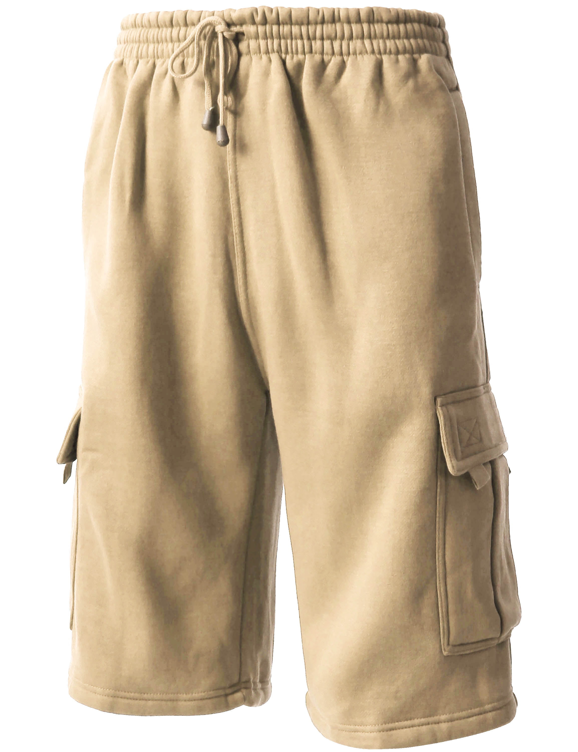 cargo sweat shorts with pockets