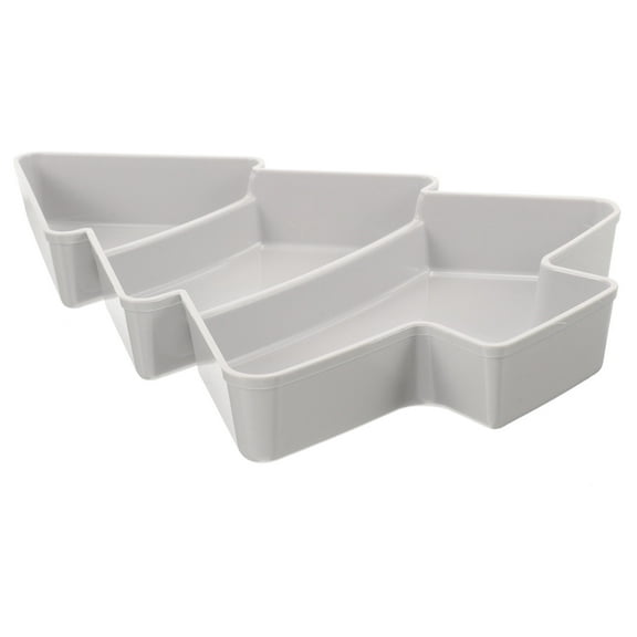 USHOBE Holiday Tree Trays 1Pack Christmas Tree Shape Fruit Plate for Home Use and Snack Storage in Grey