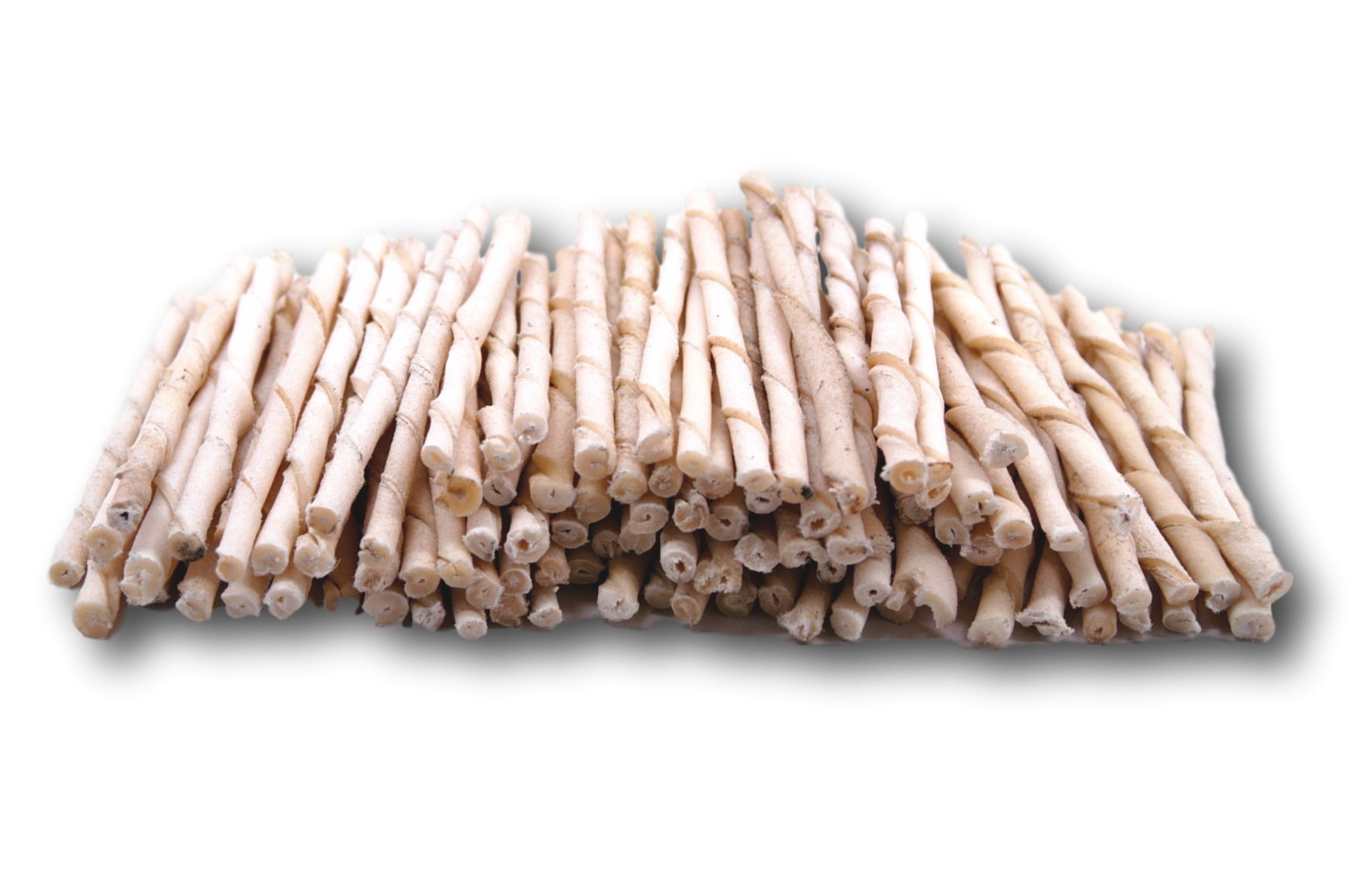 Rawhide Natural Twist Sticks -Pack Of 100 From Top Dog Chews - Regular
