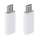 thumbnail image 1 of Adaptador de datos tipo C hembra a micro USB (2 unidades/juego) para tableta, teléfono y portátil (blanco), 1 of 7