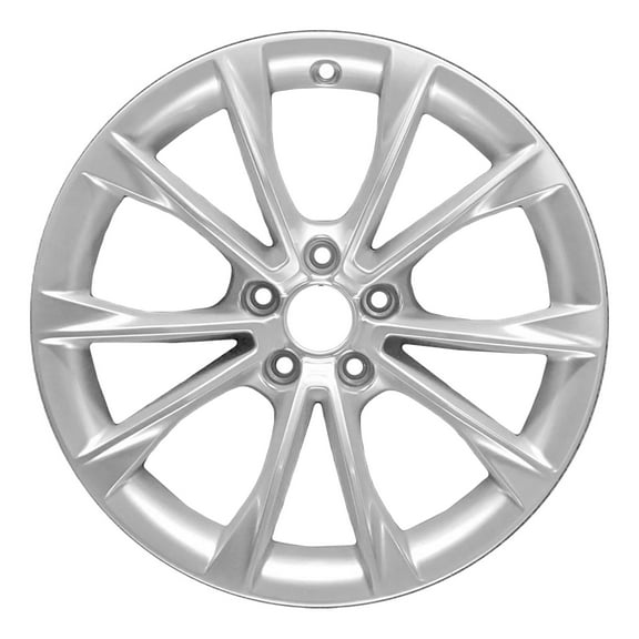 Remanufactured Painted Bright Silver Aluminum Wheel 18 x 8.5 8T0601025CA828 fits 2012-2014 Audi A5