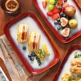 thumbnail image 7 of vancasso Stern, Red Serving Tray & Platter Set, 4-Piece Rectanglar Serving Plates, 7 of 7