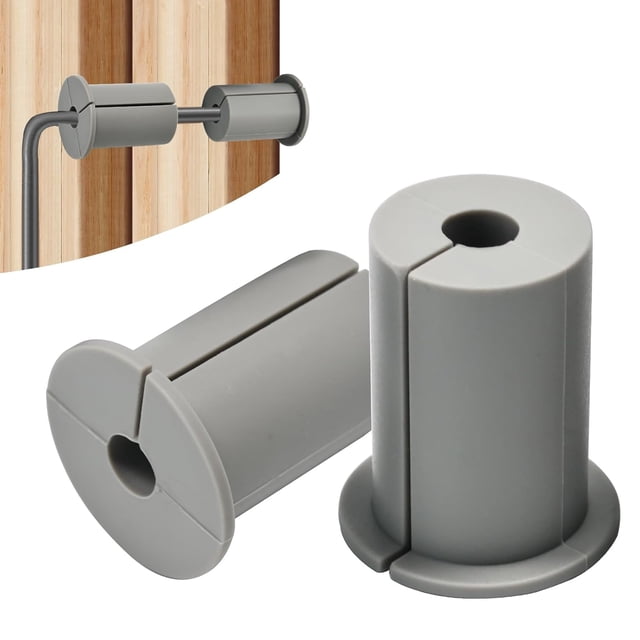 2 PCS Starlink Wall Grommets Kit 1" Silicone Wall Bushing-Waterproof Drywall Tv Cord Pass Through Split Rubber Cable Grommet for Starlink Dishy Ethernet Cables Router (Grey 1-1/4" Height) Grey-2 DH