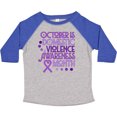 thumbnail image 3 of Inktastic October is Domestic Violence Awareness Month Boys or Girls Toddler T-Shirt, 3 of 5