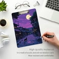 thumbnail image 3 of FORMRS Acrylic Clipboard with Low Profile Clip Standard A4 Letter Size, 12.5" x 9", Purple Street, 3 of 8