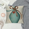 thumbnail image 2 of Qinduosi  Easter Pillow Covers  Inch,Polka Dot Heart Bunny Decorative Throw Pillows,Colorful Bow Rabbit Cushion Case Spring Decoration for Sofa Couch, 2 of 5